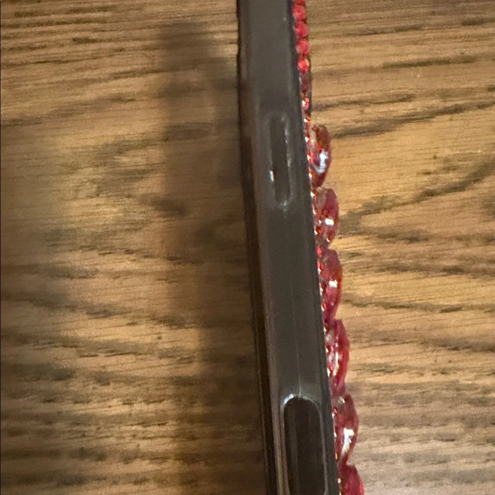 iPhone 16 Air Red Crystal Phone Case